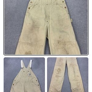 Vtg Carhartt Dungarees with Adjustable Straps